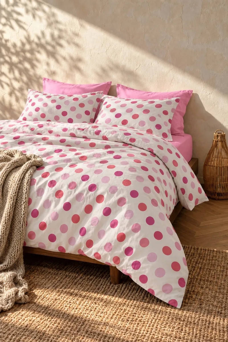Pembe Puantiye desen